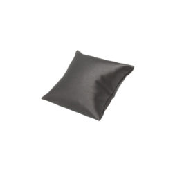 Small slate grey leatherette jewelry pillow display 3 inch by 3 inch