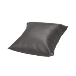 Medium slate grey leatherette jewelry pillow display 4 inch by 4 inch