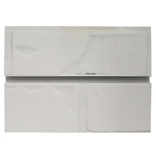 white brick slatwall
