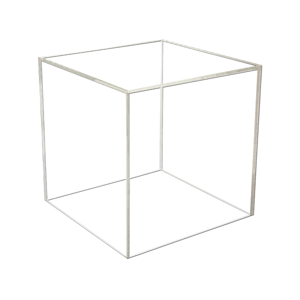 10 inch 5 sided clear acrylic cube bin C38010-5 for retail display