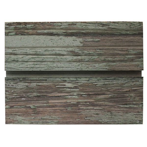 green old paint slatwall