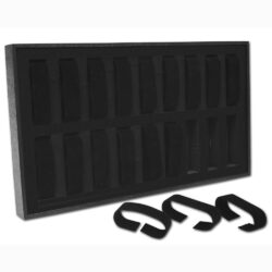Black velvet 18 watch display tray with insert
