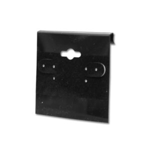 Black Earring Card. Blank