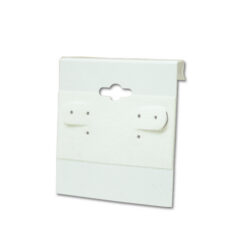 2″ × 2″ white earring cards