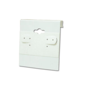 2″ × 2″ white earring cards