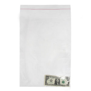 Clear poly bag with self seal flap for garment packaging