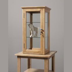 distressed pine counter case with lock jewelry Broadway