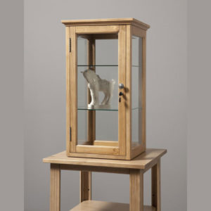 distressed pine counter case with lock jewelry Broadway
