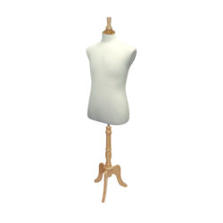 Complete and assembled dress form size regular with base for retail clothing display