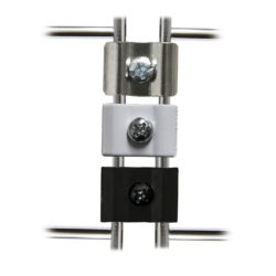 Gridwall joiner clamp for connecting two gridwall panels side by side