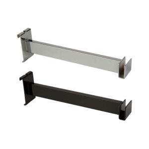 12 inch rectangular tubing hangrail bracket for gridwall panels to support garment rails