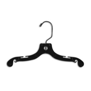 12 inch children heavy weight plastic top hanger H0710 natural