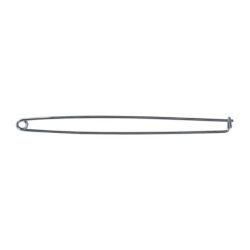 14 inch chrome loop rod diaper pin hanger for displaying packaged items on retail racks