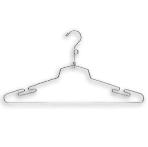 16 inch chrome lingerie hangers for retail intimate apparel display