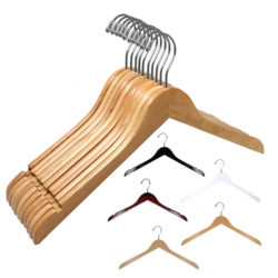 17 inch wood dress and top hanger from HW01 series for retail display