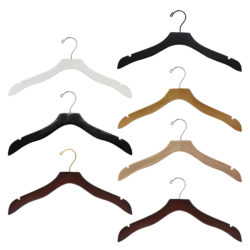 17 inch wood dress and top hanger from HW1111 series in black finish