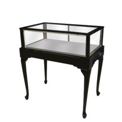 Black Boutique Showcase JDW/BC40B floor jewelry display case with LED light and lock