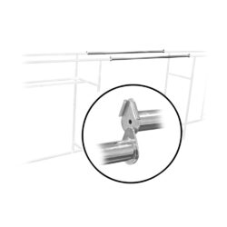 Connecting hangrails for double garment racks