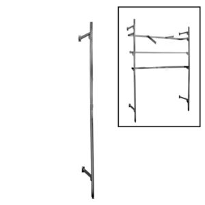 96" Raw Steel Outrigger - aaron contemporary outrigger