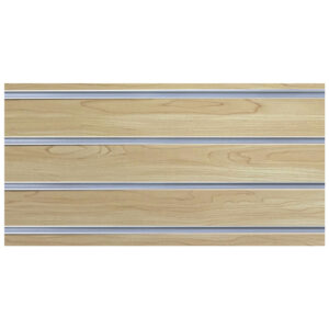 3" O.C. Maple MDF Slatwall - 18mm With Inserts