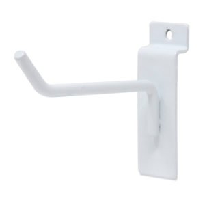 Heavy duty slatwall hook 4 inch chrome retail