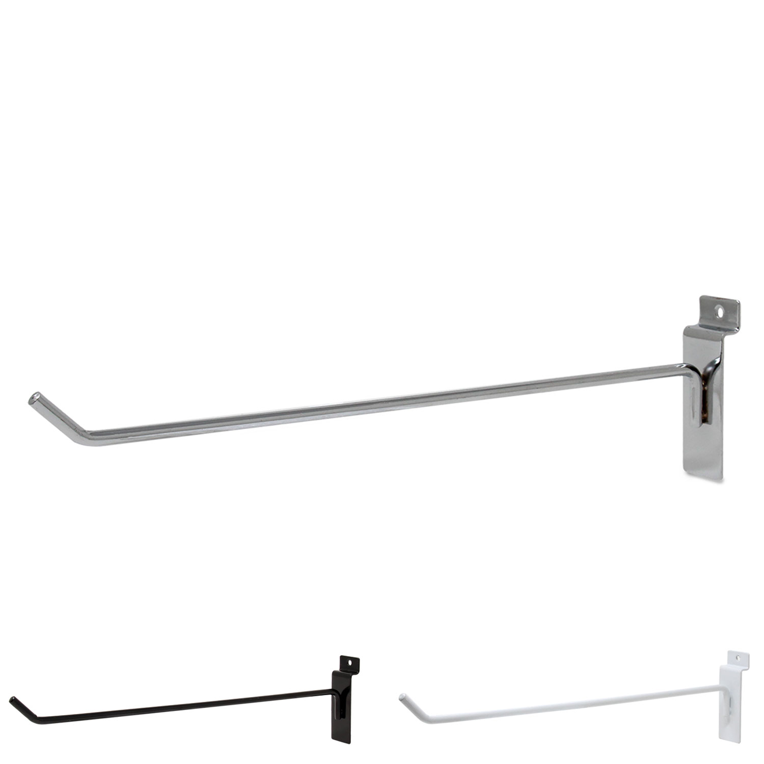 12 inch heavy duty slatwall hook for retail display