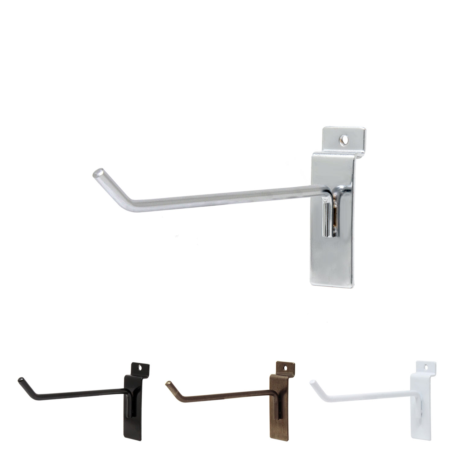 6 inch heavy duty slatwall hook retail display