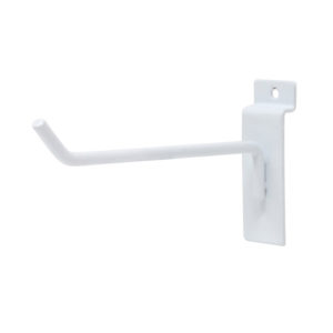 Heavy duty slatwall hook 6 inch chrome retail