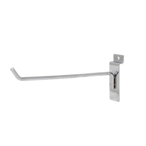 Heavy duty slatwall hook 8 inch chrome retail