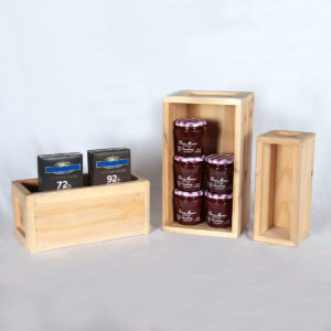 three rectangular risers EDP-7062 arranged in stepped configuration