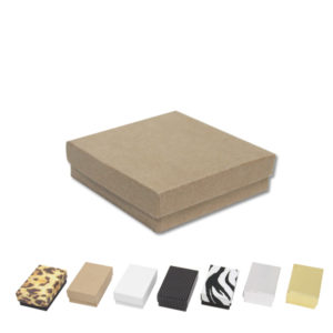 3 1/2" x 3 1/2" x 1" Jewelry Box retail packaging display