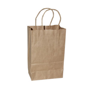 Small gem paper shopping bag for jewelry and cosmetics stores