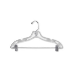 17 inch extra heavy weight plastic suit hanger H0311 black
