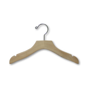 HW1111 series wood hanger showing smooth sanded finish and construction