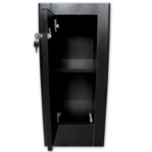 frameless pedestal case large JPED16 top down interior view