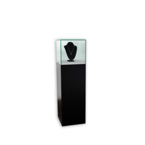 frameless pedestal case large JPED16 side angle view