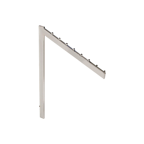 Slant arm replacement for rectangular tubing garment racks