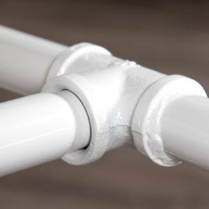 Small White Pipe Style Table – view 5