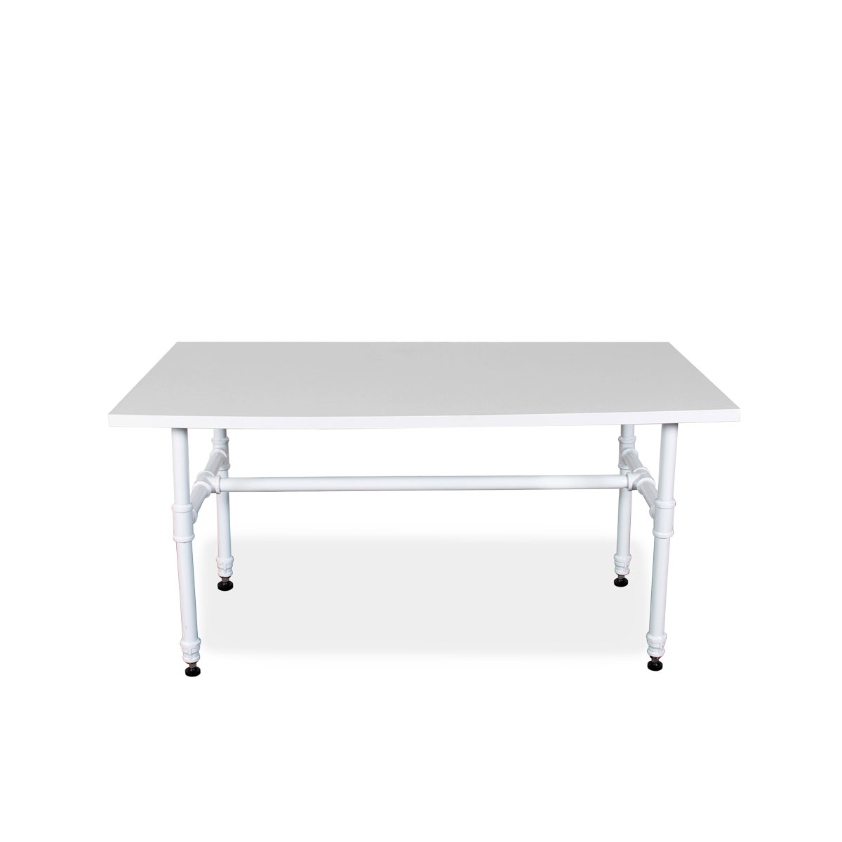 Small White Pipe Style Table – retail display