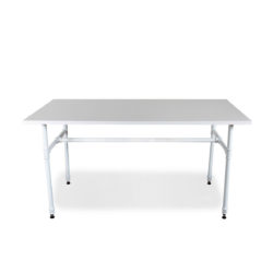 Small White Pipe Style Table – view 4