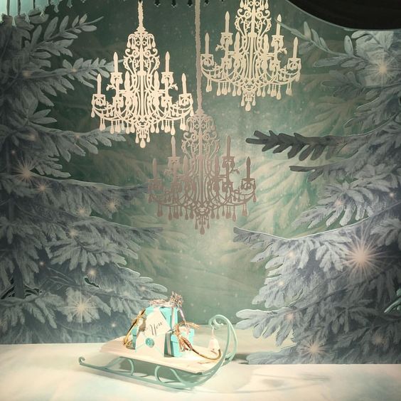 A lovely winter Tiffany window: