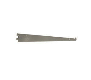 12" Satin Chrome Glass Shelf Bracket, Universal Standard - satin chrome shelf bracket
