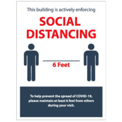 Social Distancing Sign 18"X24" – retail display