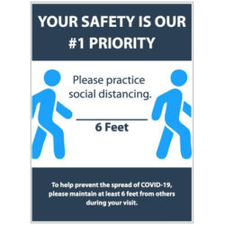 Your Safety 18"X24" Sign – retail display