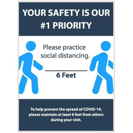 Your Safety 18"X24" Sign – retail display