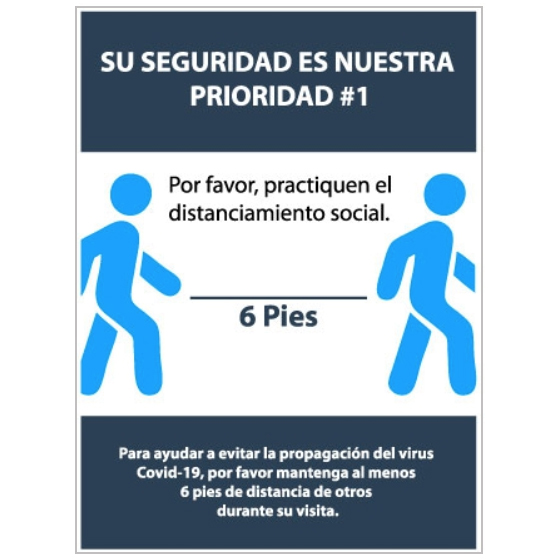 – Spanish safety sign