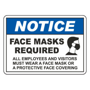 – face mask sign