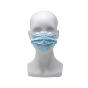 Matte white female display head - side profile view