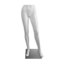 White ladies mannequin legs display form for showcasing hosiery pants and skirts in retail stores