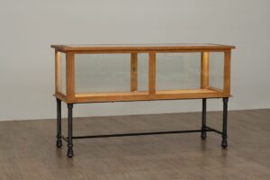 distressed pine long jewelry case 65 inch